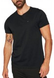 TOMMY HILFIGER TJM XSLIM JERSEY TEE T-SHIRT ΜΠΛΟΥΖΑ ΑΝΔΡΙΚΗ BLACK