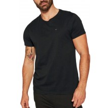 TOMMY HILFIGER TJM XSLIM JERSEY TEE T-SHIRT ΜΠΛΟΥΖΑ ΑΝΔΡΙΚΗ BLACK