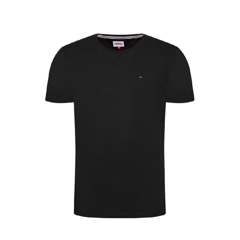 TOMMY HILFIGER TJM XSLIM JERSEY TEE T-SHIRT ΜΠΛΟΥΖΑ ΑΝΔΡΙΚΗ BLACK