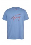 TOMMY JEANS REG RWB SIGNATURE TEE T-SHIRT ΜΠΛΟΥΖΑ ΑΝΔΡΙΚΗ CIEL