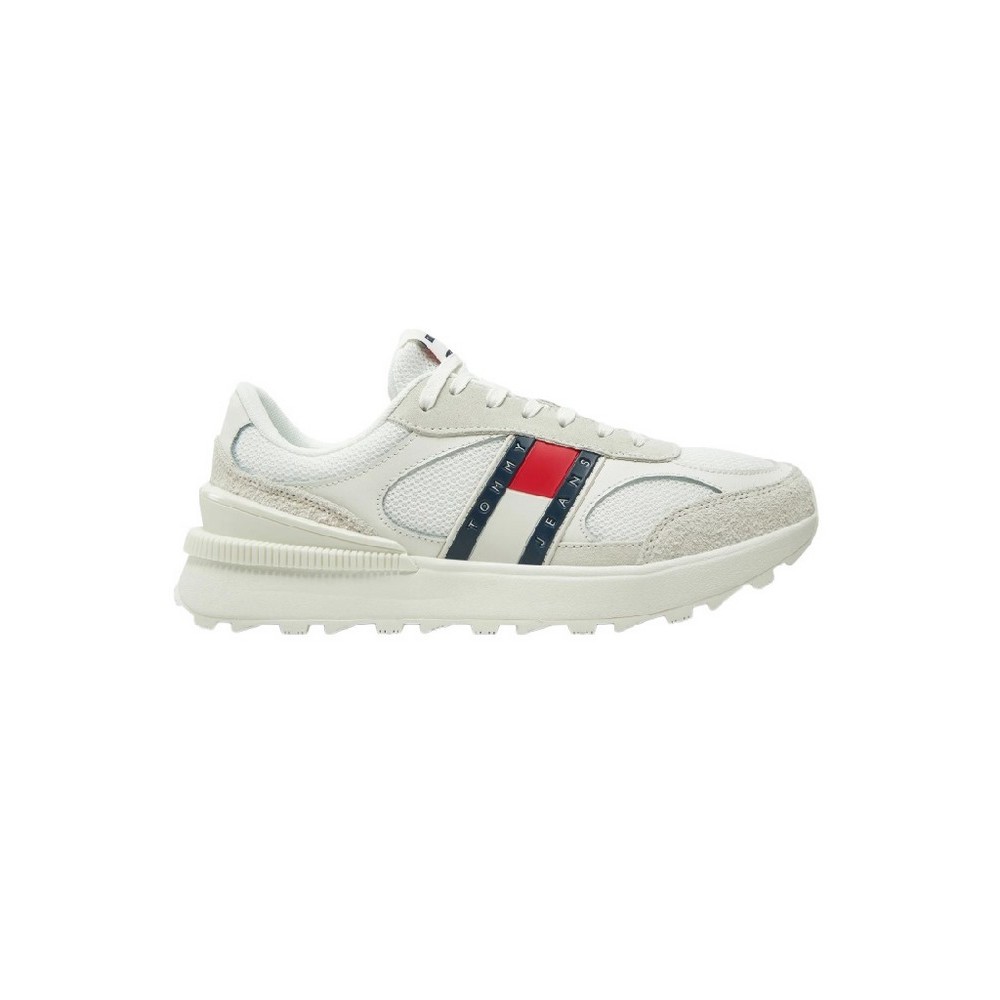 TOMMY JEANS TECHNICAL RUNNER ESS ΠΑΠΟΥΤΣΙ ΑΝΔΡΙΚΟ WHITE