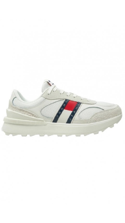 TOMMY JEANS TECHNICAL RUNNER ESS ΠΑΠΟΥΤΣΙ ΑΝΔΡΙΚΟ WHITE