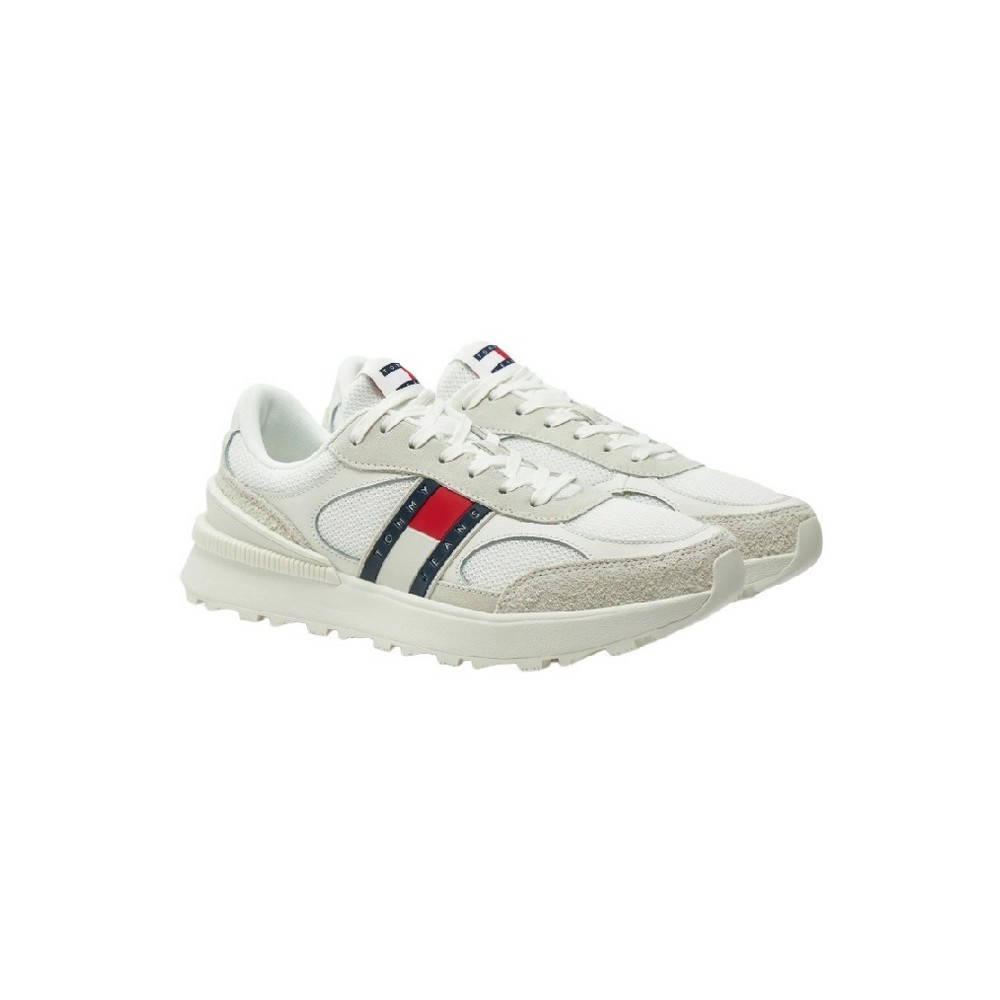 TOMMY JEANS TECHNICAL RUNNER ESS ΠΑΠΟΥΤΣΙ ΑΝΔΡΙΚΟ WHITE