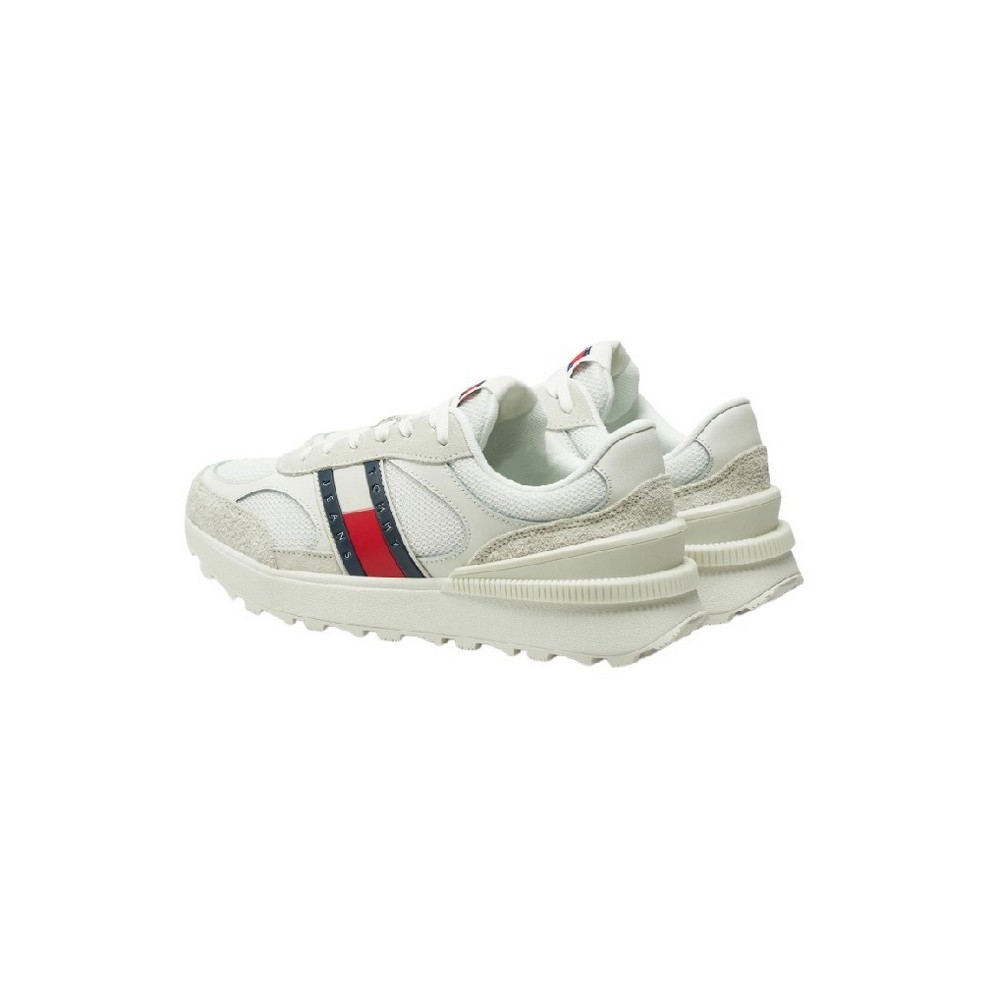 TOMMY JEANS TECHNICAL RUNNER ESS ΠΑΠΟΥΤΣΙ ΑΝΔΡΙΚΟ WHITE