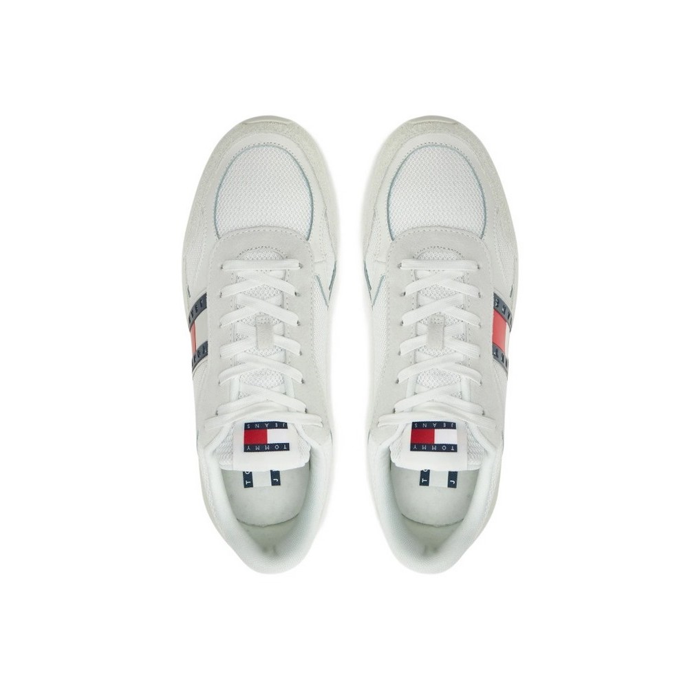 TOMMY JEANS TECHNICAL RUNNER ESS ΠΑΠΟΥΤΣΙ ΑΝΔΡΙΚΟ WHITE