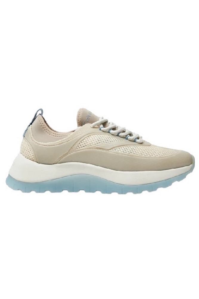 CALVIN KLEIN RUNNER LACE UP PEARL MIX ΠΑΠΟΥΤΣΙ ΓΥΝΑΙΚΕΙΟ ECRU