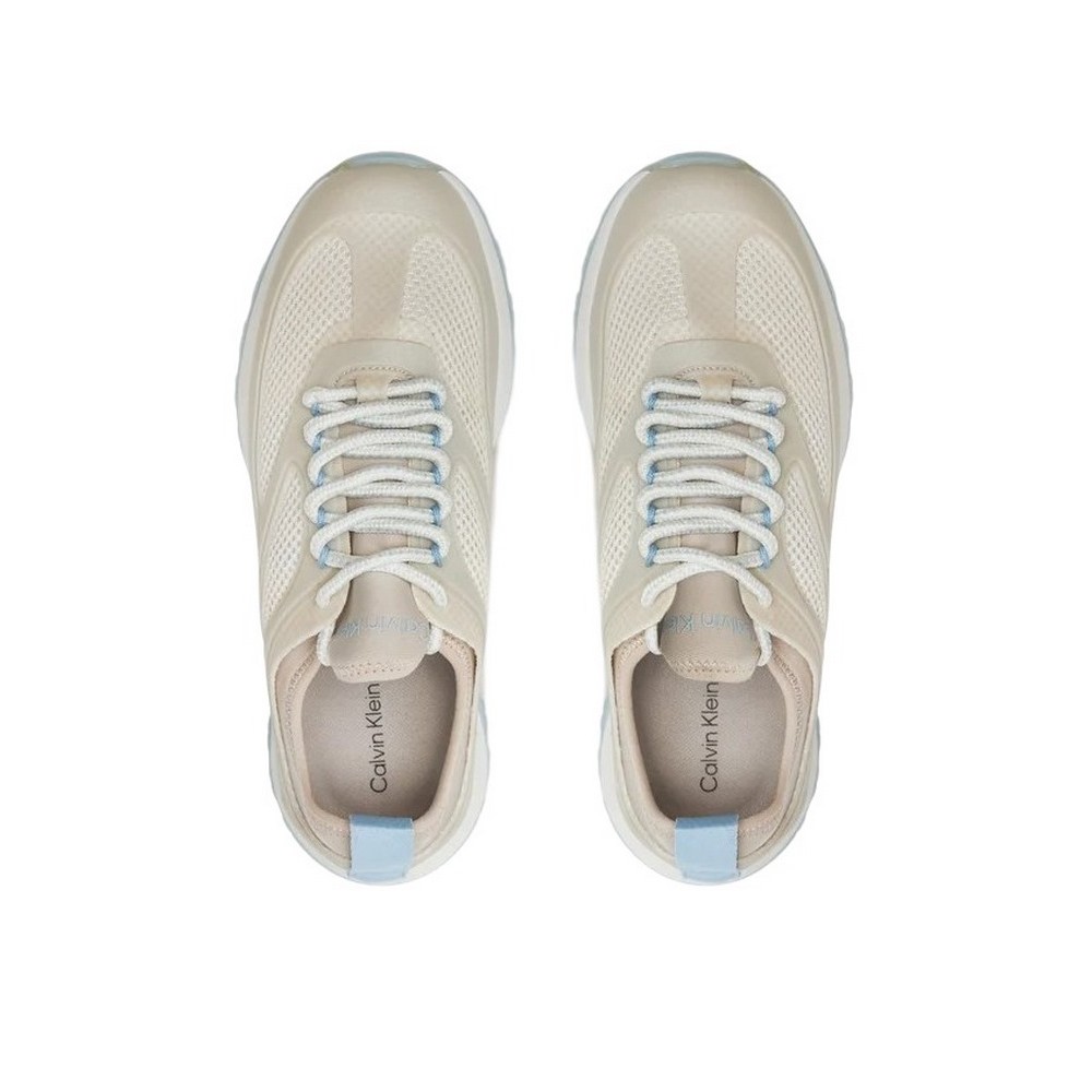 CALVIN KLEIN RUNNER LACE UP PEARL MIX ΠΑΠΟΥΤΣΙ ΓΥΝΑΙΚΕΙΟ ECRU