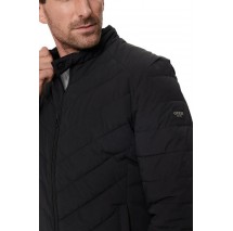 GUESS STRETCH NYLON PADDED JACKET ΜΠΟΥΦΑΝ ΑΝΔΡΙΚΟ BLACK