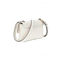 GUESS MAJKA CROSSBODY FLAP ΤΣΑΝΤΑ ΓΥΝΑΙΚΕΙΑ WHITE