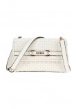 GUESS MAJKA CROSSBODY FLAP ΤΣΑΝΤΑ ΓΥΝΑΙΚΕΙΑ WHITE