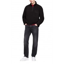 TOMMY HILFIGER RLX SCLASSIC FLEECE ΜΠΛΟΥΖΑ ΑΝΔΡΙΚΗ BLACK