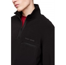 TOMMY HILFIGER RLX SCLASSIC FLEECE ΜΠΛΟΥΖΑ ΑΝΔΡΙΚΗ BLACK