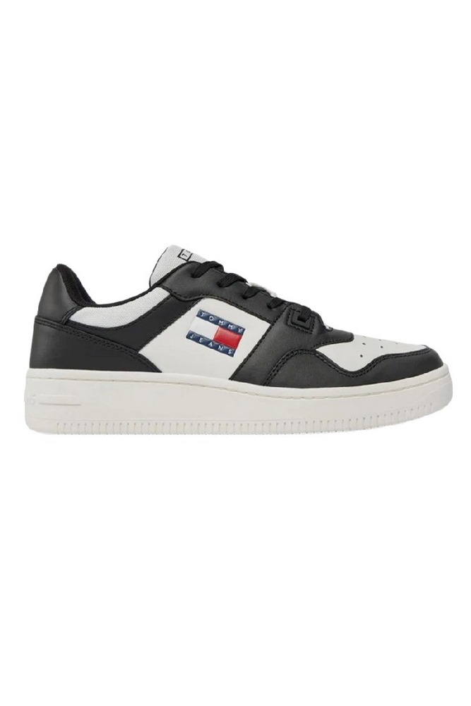 TOMMY JEANS RETRO BASKET ESS ΠΑΠΟΥΤΣΙ ΓΥΝΑΙΚΕΙΟ BLACK/WHITE