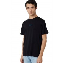 GUESS PAINTED QUATTRO G TEE T-SHIRT ΜΠΛΟΥΖΑ ΑΝΔΡΙΚΗ BLACK