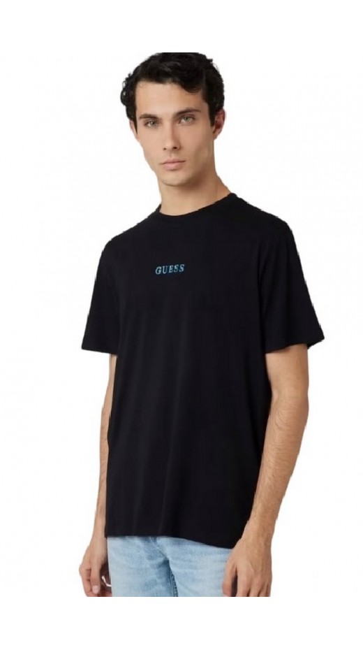 GUESS PAINTED QUATTRO G TEE T-SHIRT ΜΠΛΟΥΖΑ ΑΝΔΡΙΚΗ BLACK