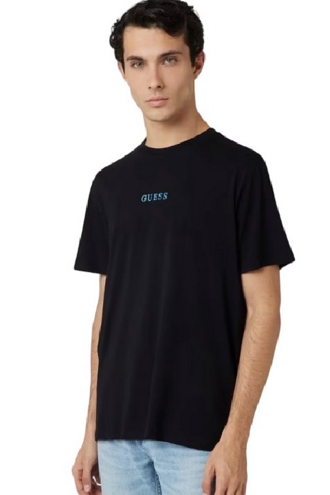 GUESS PAINTED QUATTRO G TEE T-SHIRT ΜΠΛΟΥΖΑ ΑΝΔΡΙΚΗ BLACK