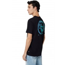 GUESS PAINTED QUATTRO G TEE T-SHIRT ΜΠΛΟΥΖΑ ΑΝΔΡΙΚΗ BLACK