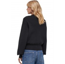 CALVIN KLEIN JEANS CUT OUT LOOSE SWEATER ΜΠΛΟΥΖΑ ΦΟΥΤΕΡ ΓΥΝΑΙΚΕΙΑ BLACK