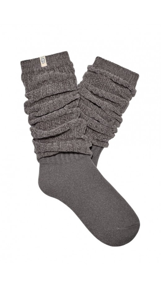 UGG CLARISE TALL SlLOUCHY SOCK ΚΑΛΤΣΕΣ ΓΥΝΑΙΚΕΙΕΣ NEW CHARCOAL