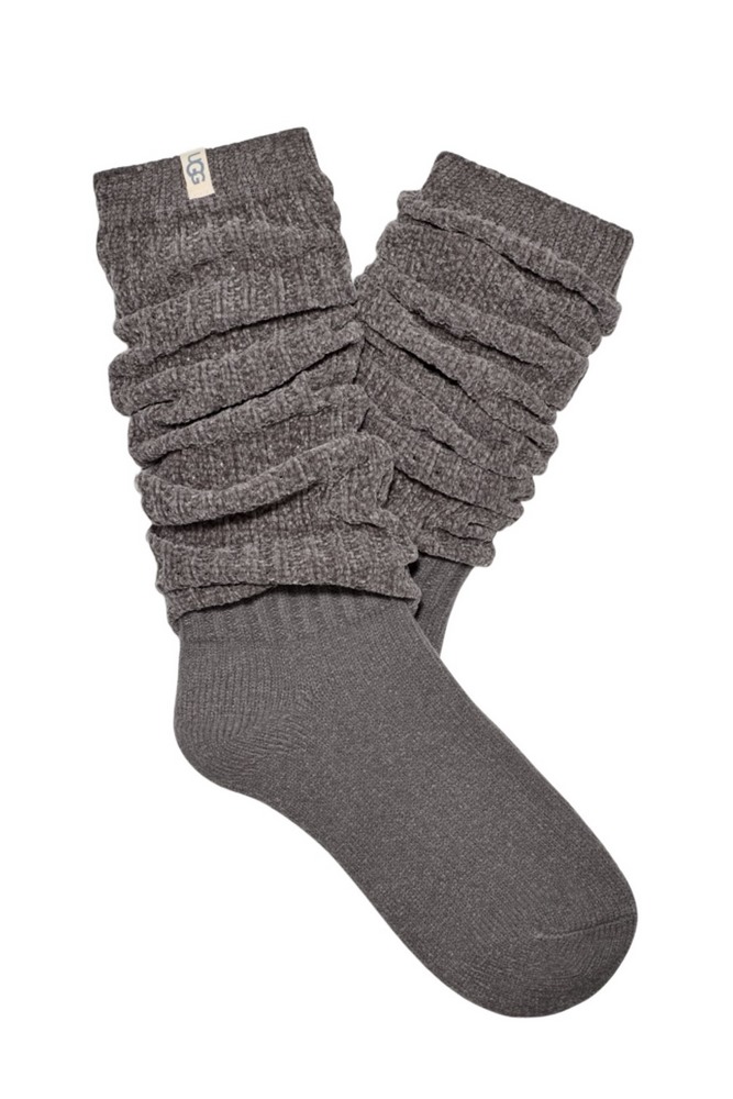 UGG CLARISE TALL SlLOUCHY SOCK ΚΑΛΤΣΕΣ ΓΥΝΑΙΚΕΙΕΣ NEW CHARCOAL