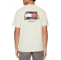 TOMMY JEANS RLX NOVELTY 1 TEE T-SHIRT ΜΠΛΟΥΖΑ ΑΝΔΡΙΚΗ ECRU