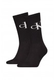 CALVIN KLEIN JEANS MEN SOCK 2P MONOGRAM ΚΑΛΤΣΕΣ ΑΝΔΡΙΚΕΣ BLACK