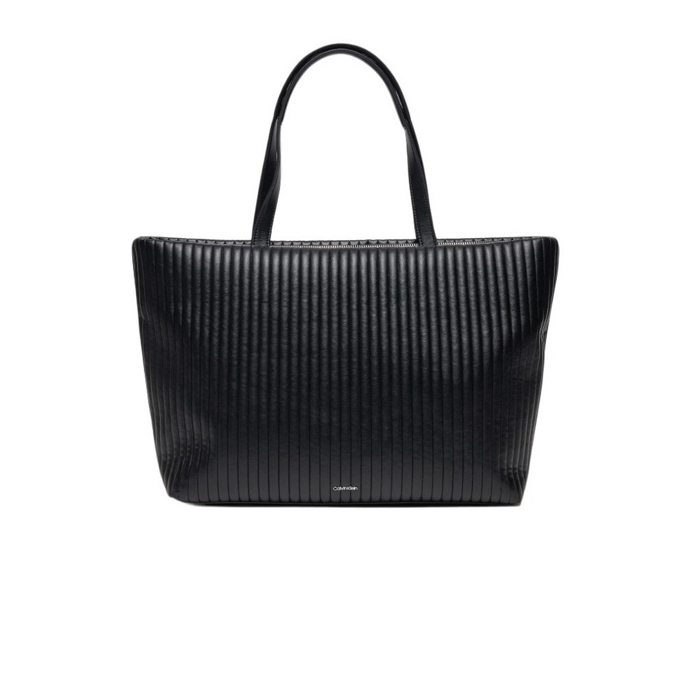 CALVIN KLEIN MINI LINE QUILT MEDIUM SHOPPER ΤΣΑΝΤΑ ΓΥΝΑΙΚΕΙΑ BLACK