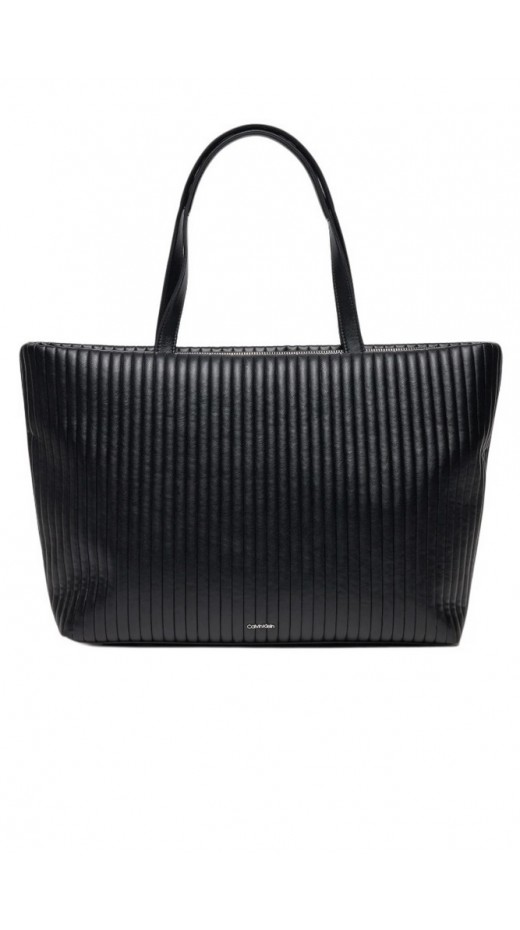 CALVIN KLEIN MINI LINE QUILT MEDIUM SHOPPER ΤΣΑΝΤΑ ΓΥΝΑΙΚΕΙΑ BLACK