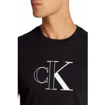 CALVIN KLEIN JEANS OUTLINE MONOLOGO T-SHIRT ΜΠΛΟΥΖΑ ΑΝΔΡΙΚΗ BLACK