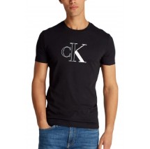 CALVIN KLEIN JEANS OUTLINE MONOLOGO T-SHIRT ΜΠΛΟΥΖΑ ΑΝΔΡΙΚΗ BLACK