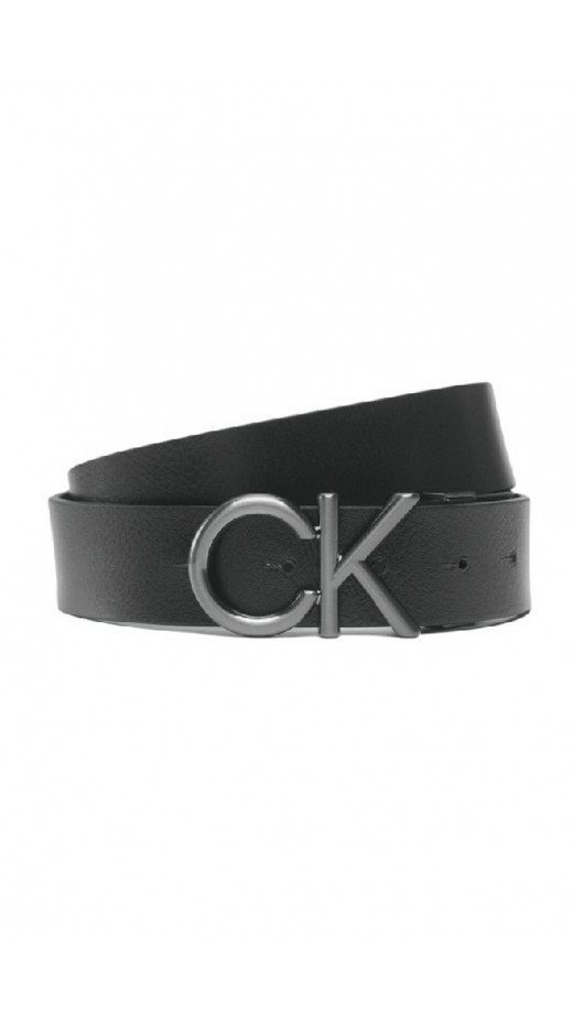 CALVIN KLEIN ADJ/REV CK METAL BOMBE PB 35MM ΖΩΝΗ ΑΝΔΡΙΚΗ BLACK/BROWN