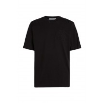 CALVIN KLEIN JEANS CK APPLIQUE TEE T-SHIRT ΜΠΛΟΥΖΑ ΑΝΔΡΙΚΗ BLACK