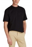 CALVIN KLEIN JEANS CK APPLIQUE TEE T-SHIRT ΜΠΛΟΥΖΑ ΑΝΔΡΙΚΗ BLACK