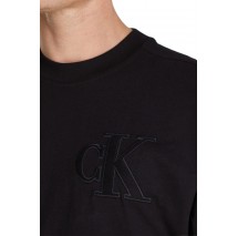 CALVIN KLEIN JEANS CK APPLIQUE TEE T-SHIRT ΜΠΛΟΥΖΑ ΑΝΔΡΙΚΗ BLACK