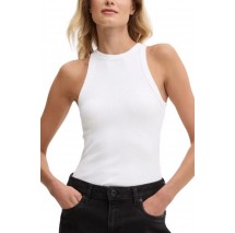 CALVIN KLEIN JEANS WOVEN LABEL TANK TOP ΤΟΠ ΓΥΝΑΙΚΕΙΟ BRIGHT WHITE