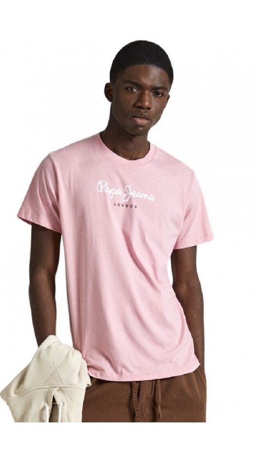 PEPE JEANS LONDON DROP 1 EGGOT-SHIRT ΜΠΛΟΥΖΑ ΑΝΔΡΙΚΗ PINK