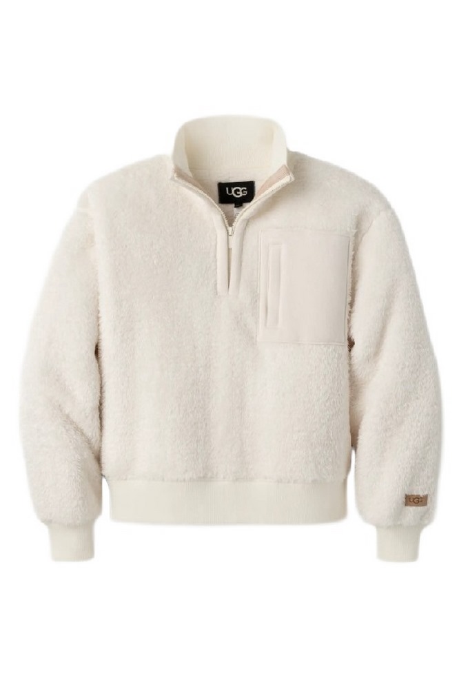 UGG JANEANN HALF  ZIP 1158750 ΜΠΛΟΥΖΑ ΓΥΝΑΙΚΕΙΑ OFF WHITE