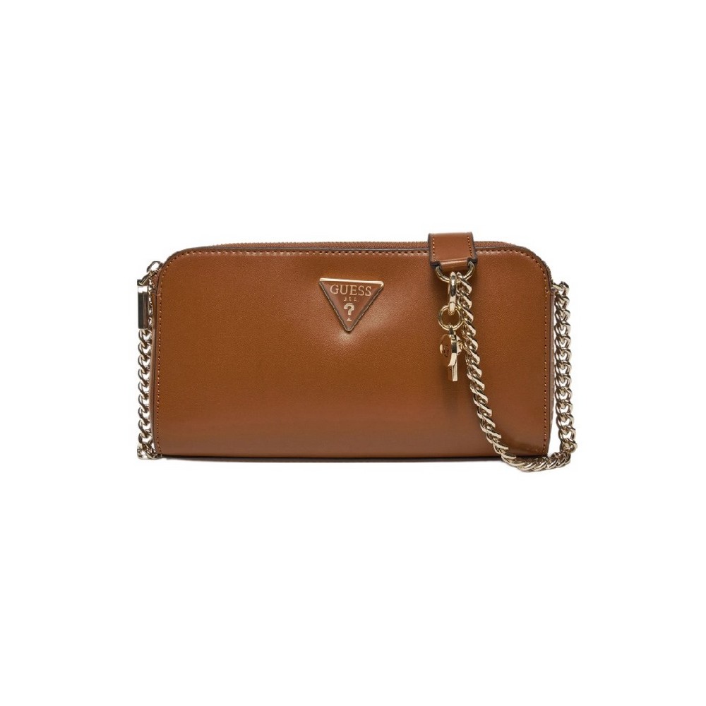 GUESS DARYNA STATUS CROSSBODY ΤΣΑΝΤΑ ΓΥΝΑΙΚΕΙΑ COGNAC