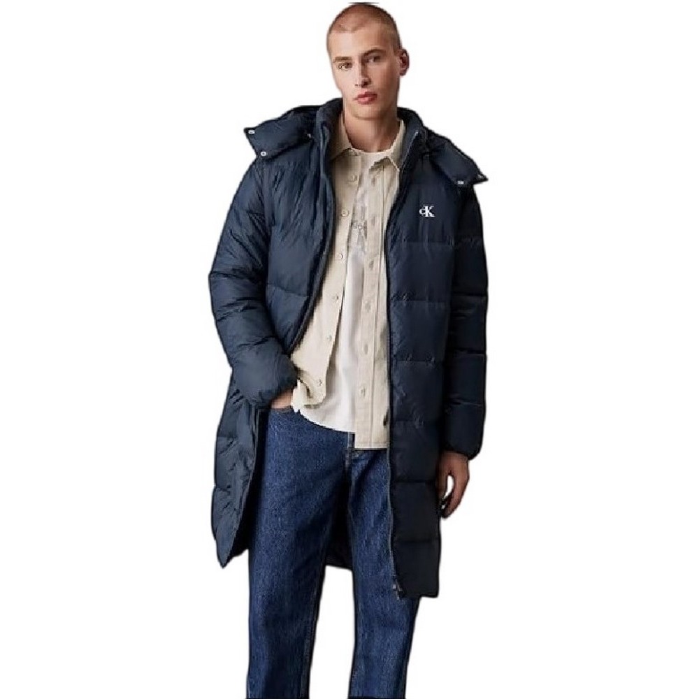 CALVIN KLEIN JEANS ESSENTIALS DOWN LONG PARKA ΜΠΟΥΦΑΝ ΑΝΔΡΙΚΟ INK