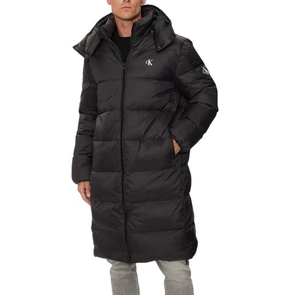 CALVIN KLEIN JEANS ESSENTIALS DOWN LONG PARKA ΜΠΟΥΦΑΝ ΑΝΔΡΙΚΟ BLACK