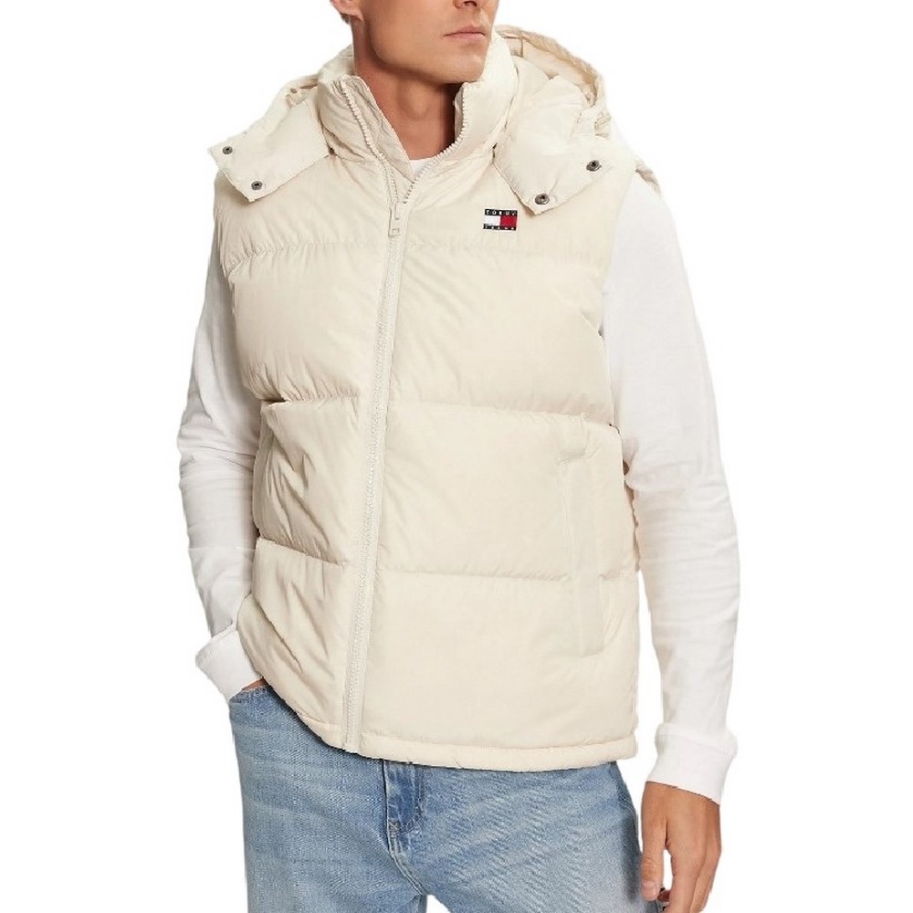 TOMMY JEANS ALASKA VEST ΓΙΛΕΚΟ ΜΠΟΥΦΑΝ ΑΝΔΡΙΚΟ OFF WHITE