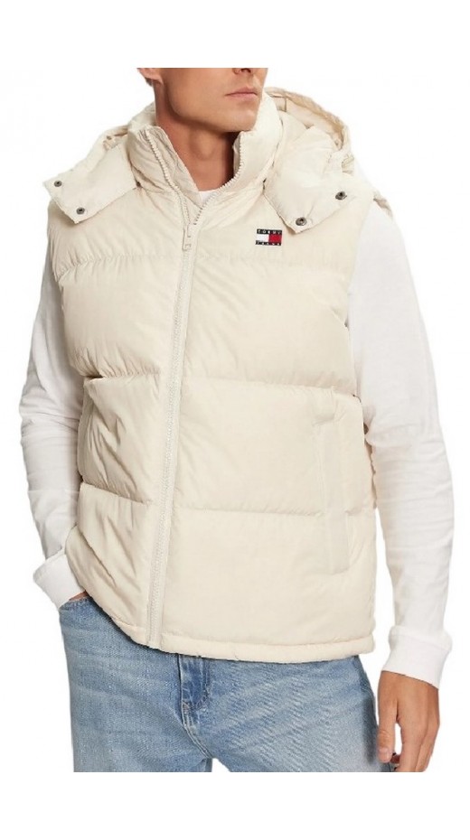 TOMMY JEANS ALASKA VEST ΓΙΛΕΚΟ ΜΠΟΥΦΑΝ ΑΝΔΡΙΚΟ OFF WHITE