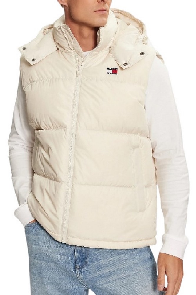 TOMMY JEANS ALASKA VEST ΓΙΛΕΚΟ ΜΠΟΥΦΑΝ ΑΝΔΡΙΚΟ OFF WHITE