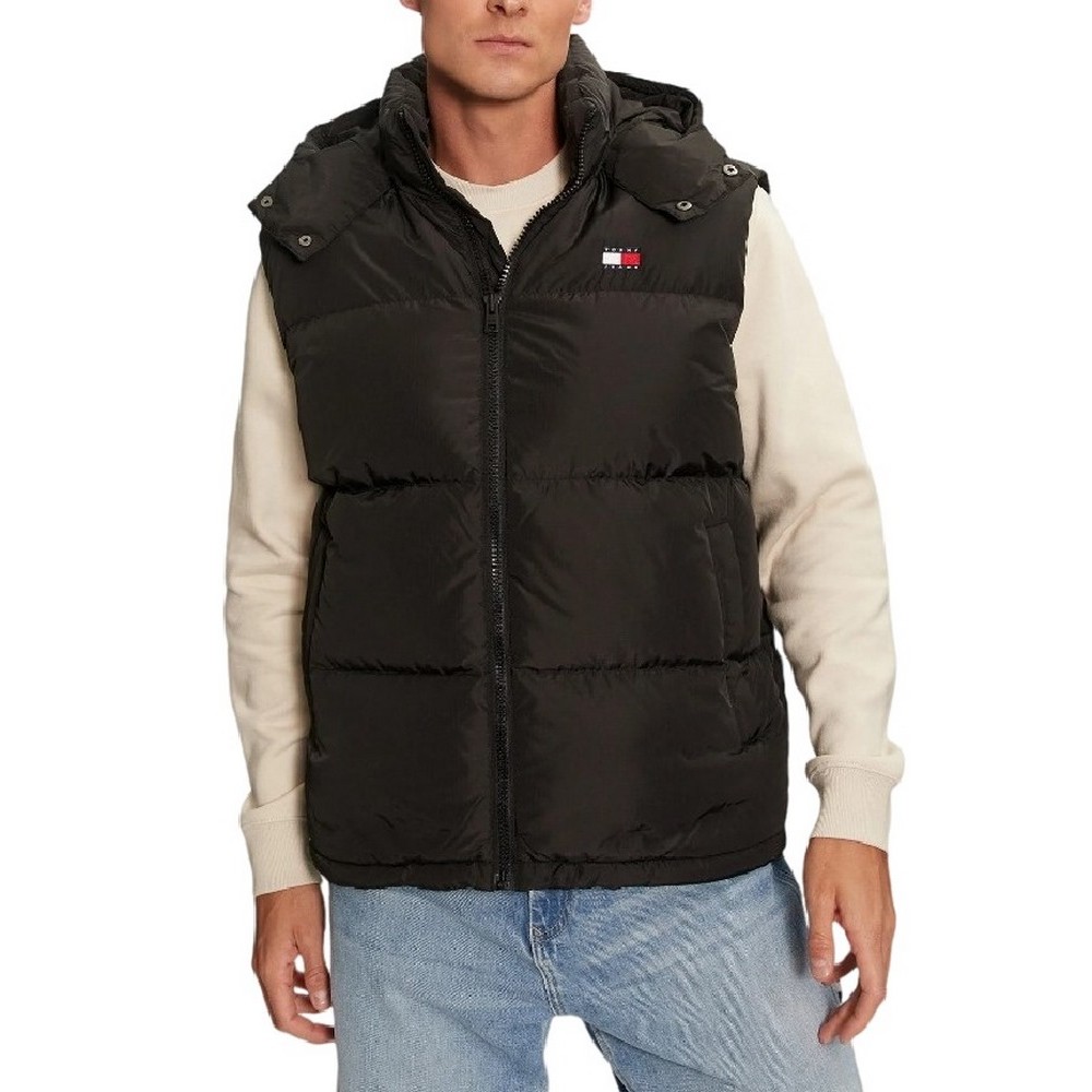 TOMMY JEANS ALASKA VEST ΓΙΛΕΚΟ ΜΠΟΥΦΑΝ ΑΝΔΡΙΚΟ BLACK