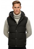 SUPERDRY D3 OVIN EVEREST HOODED PUFFER GILET ΓΙΛΕΚΟ ΜΠΟΥΦΑΝ ΑΝΔΡΙΚΟ BLACK