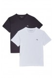 CALVIN KLEIN JEANS 2 PACK MONOGRAM T-SHIRT ΑΝΔΡΙΚΟ WHITE/BLACK