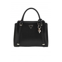 GUESS DARYNA 2 COMP SATCHEL ΤΣΑΝΤΑ ΓΥΝΑΙΚΕΙΑ BLACK