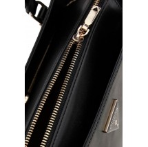 GUESS DARYNA 2 COMP SATCHEL ΤΣΑΝΤΑ ΓΥΝΑΙΚΕΙΑ BLACK