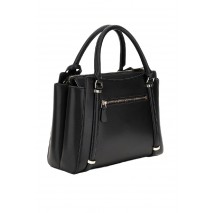 GUESS DARYNA 2 COMP SATCHEL ΤΣΑΝΤΑ ΓΥΝΑΙΚΕΙΑ BLACK