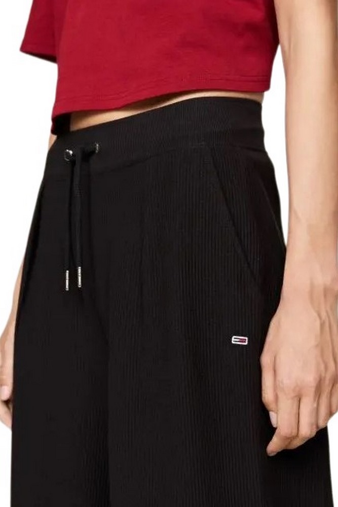 TOMMY JEANS OTTOMAN PLEATED SWEATPANT ΦΟΡΜΑ ΓΥΝΑΙΚΕΙΑ BLACK